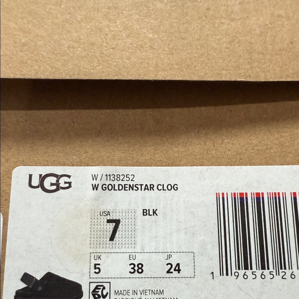 UGG Black Suede Clog-Style Slide Sandals - Picture 4 of 7